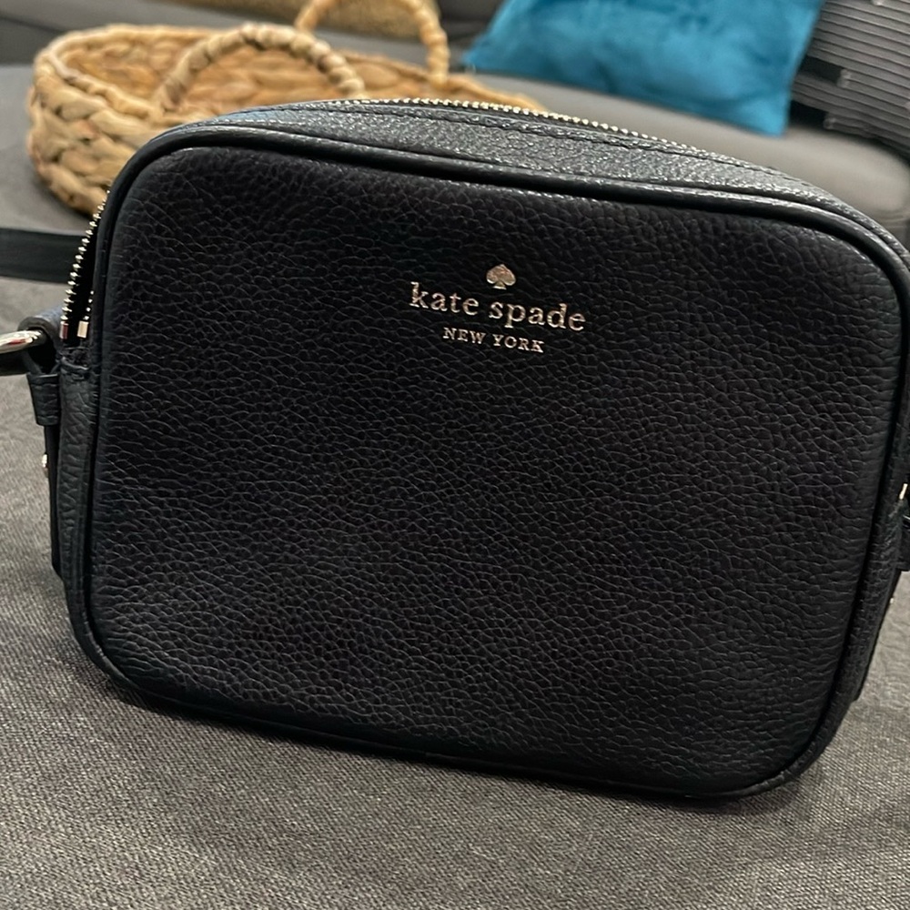 Kate Spade Black Leather Pyper Mulberry